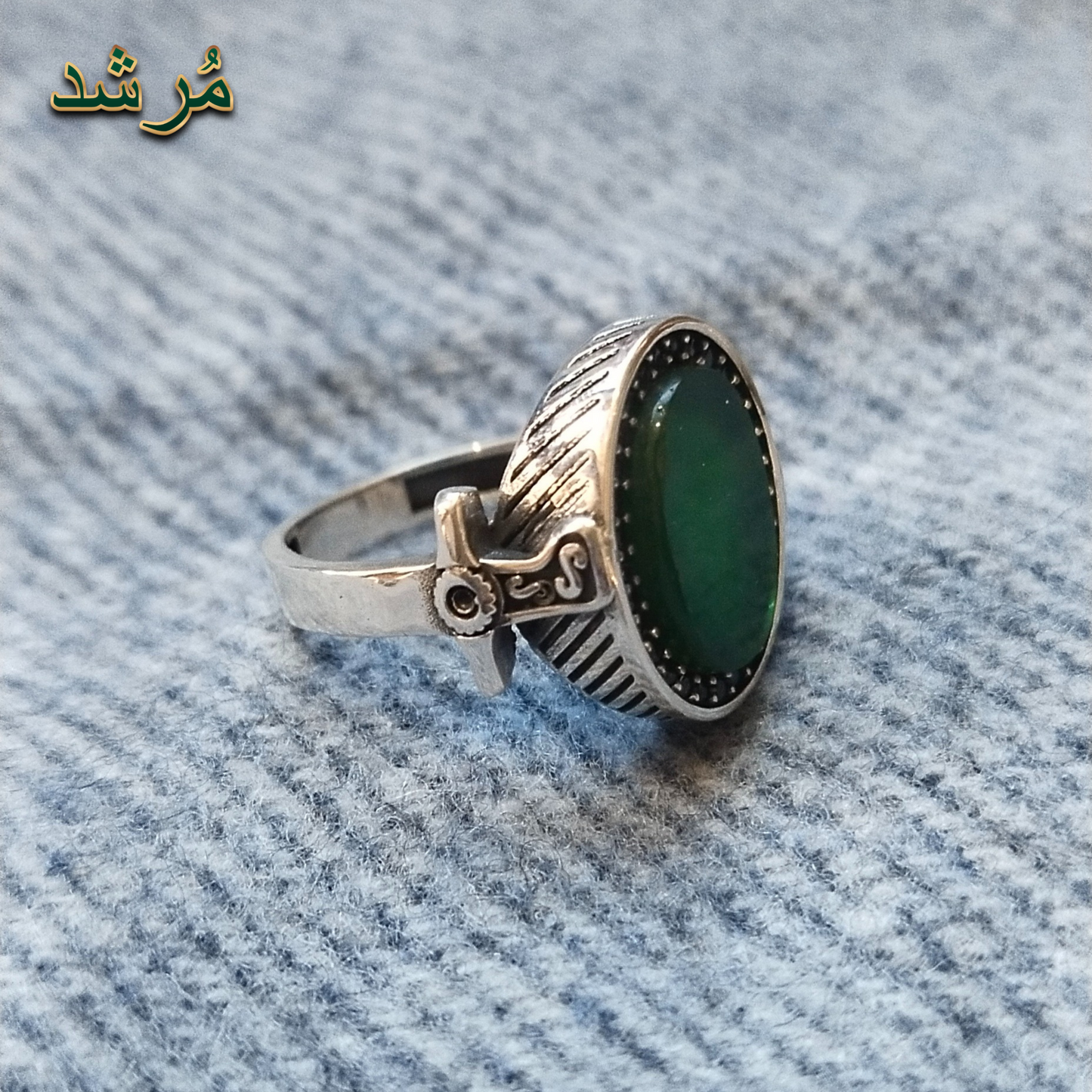 Silver Valor Band Male Ring