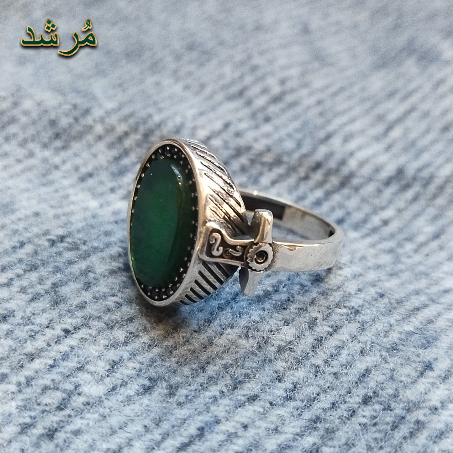 Silver Valor Band Male Ring