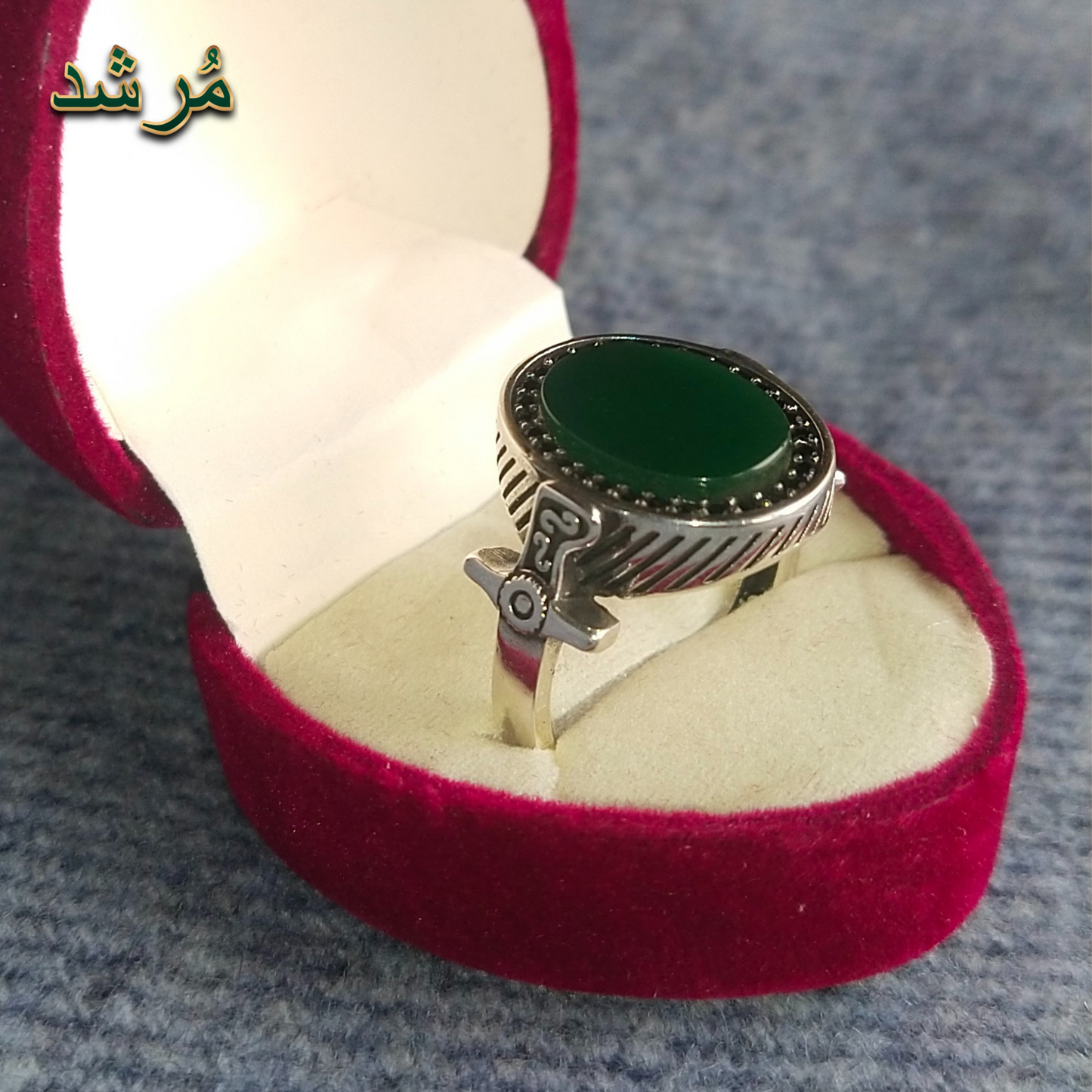 Silver Valor Band Male Ring