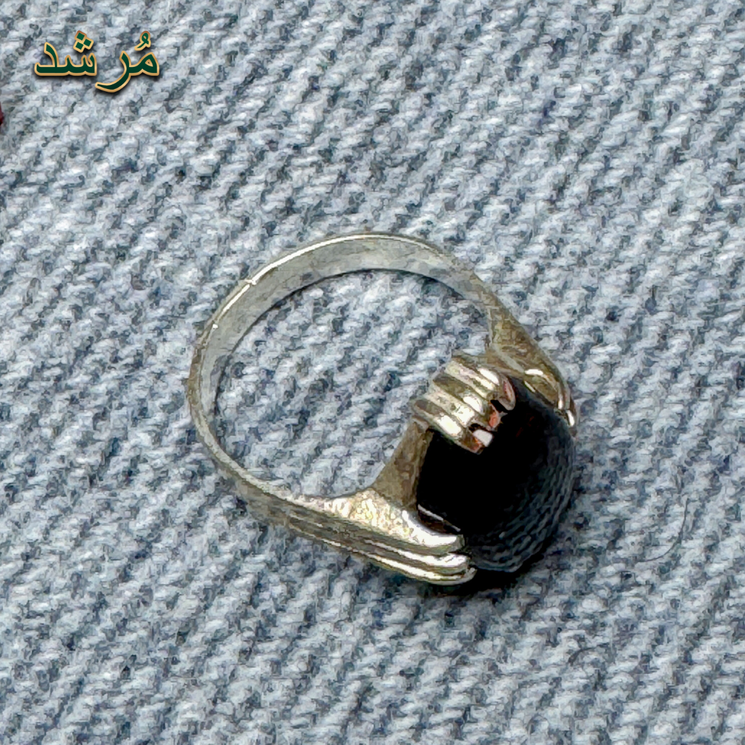 Crown Silver Gemstone Ring