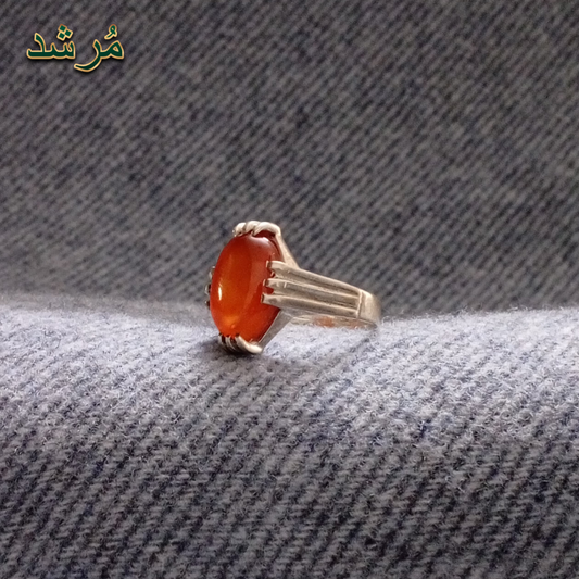 Crown Silver Gemstone Ring